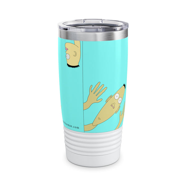 Teal Norman Ringneck Tumbler, 20oz – Fun Travel Mug, Unique Gift for Friends, Coffee Lover's Cup, Birthday Party Essential