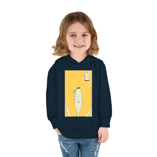 Yellow Norman Toddler  Hoodie - Fun  Design, Cozy Kids