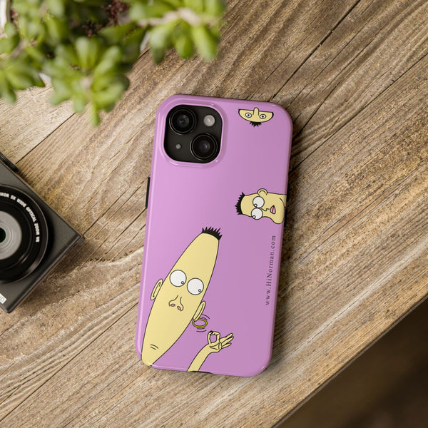 Purple Norman Phone Case - Fun Cartoon Design for All Ages