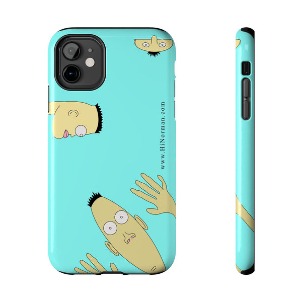 Teal Norman Phone Case - Fun Cartoon Design for All Ages