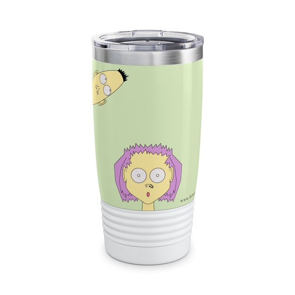 Veroniq Ringneck Tumbler, 20oz – Fun Travel Mug, Unique Gift for Friends, Coffee Lover's Cup, Birthday Party Essential